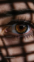 Close-Up of a Brown Eye with Captivating Detail