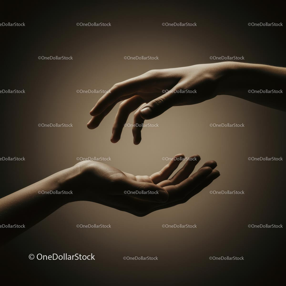 Elegant Hands Reaching Out in Gentle Connection