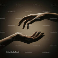 Elegant Hands Reaching Out in Gentle Connection