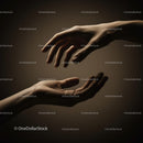 Reaching Hands Evoking Connection and Trust