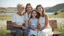 Three Generations of Women Enjoying a Sunny Day Outdoors