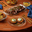 Gourmet Beef Roast with Potato Pancakes and Sauce