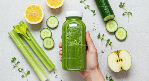 Zielony detox smoothie ze świeżych składników