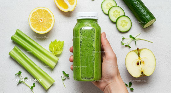 Orzeźwiający zielony smoothie ze świeżych składników