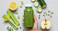 Green Smoothie with Fresh Ingredients and Vibrant Colors