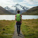 Solo Traveler Exploring Scenic Mountain Path