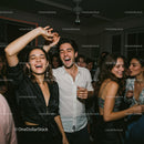 Lively Party with Friends Enjoying the Night