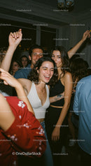 Joyful Party Gathering with Friends Enjoying the Night