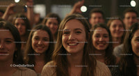 Joyful Group of Young Friends Smiling Together