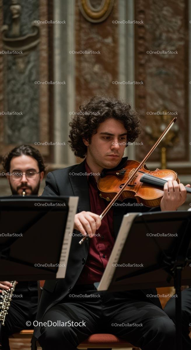 Violinist Performing Live at Classical Concert