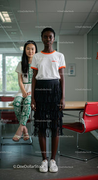 Modern Office Scene with Diverse Young Professionals