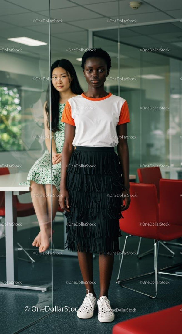 Diverse Women in Modern Office Environment