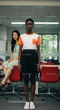 Diverse Women in Modern Office Setting