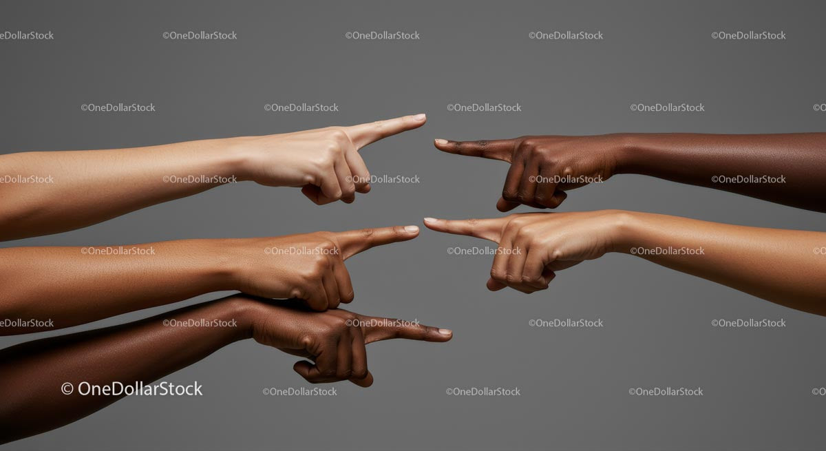 Diverse Hands Pointing in Collaborative Gesture