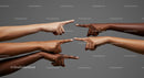 Diverse Hands Pointing in Collaborative Gesture