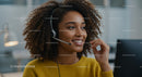 Smiling Customer Service Representative with Headset