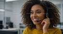 Smiling Customer Service Representative with Headset