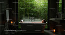 Luxurious Bath with Bamboo Forest View