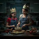 Mother and Daughter Creating a Homemade Meal Together
