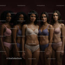 Diverse Group of Confident Women in Elegant Lingerie