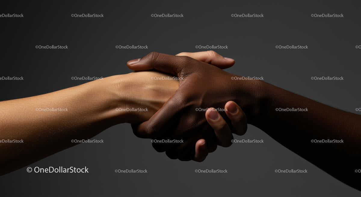 Two Hands in a Symbolic Handshake