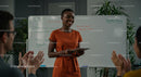 Confident Woman Leading Office Presentation