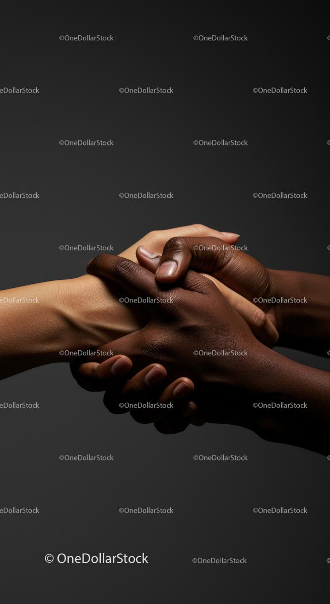 Diverse Handshake Symbolizing Unity and Cooperation