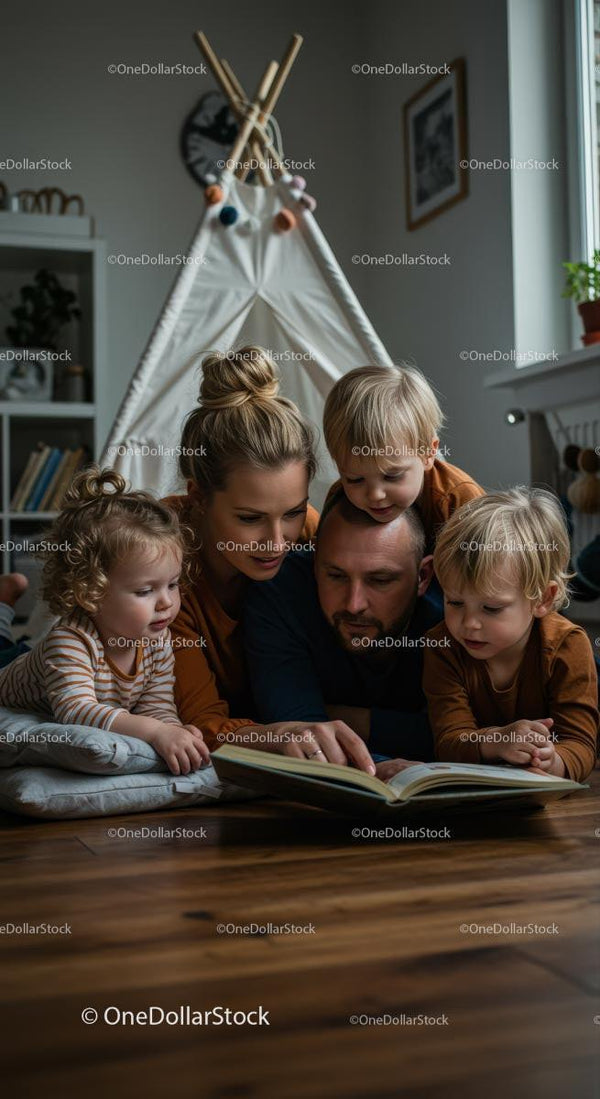 Rodzinne Czytanie Razem w Przytulnym Namiocie Tipi