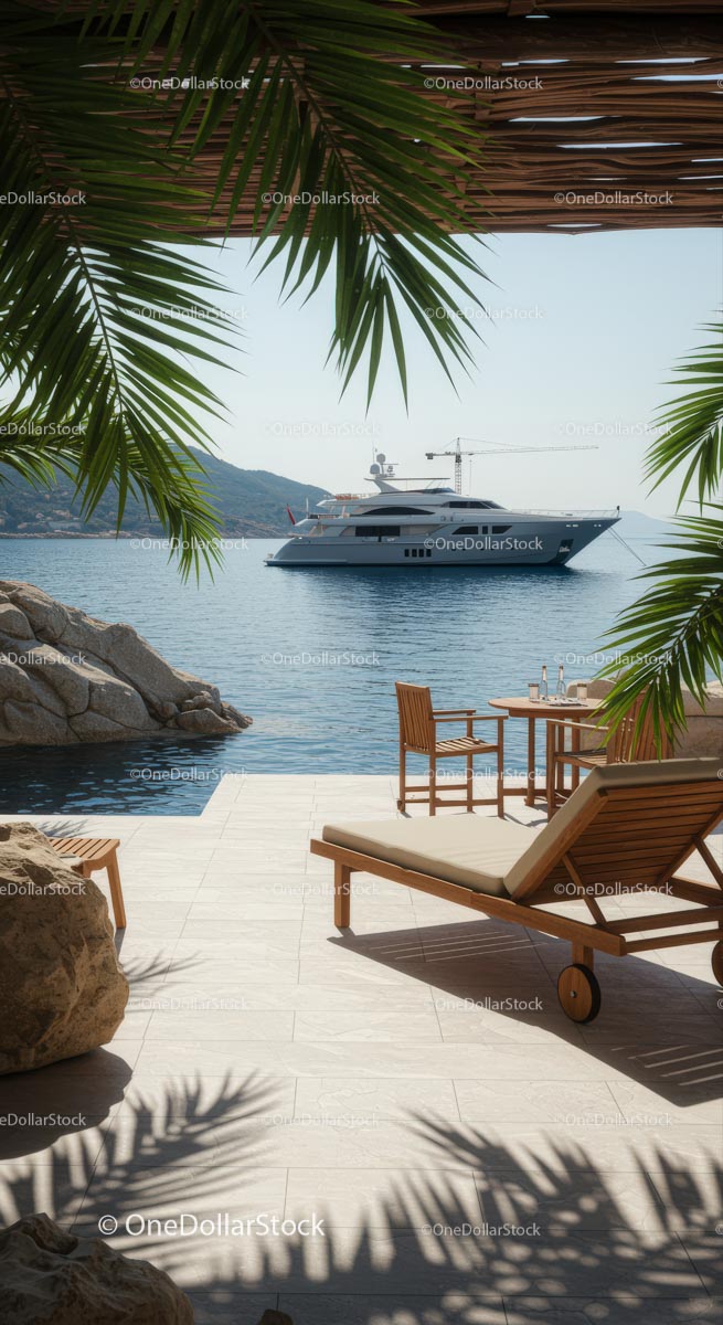 Luksusowy jacht i salon w Tropical Waterfront