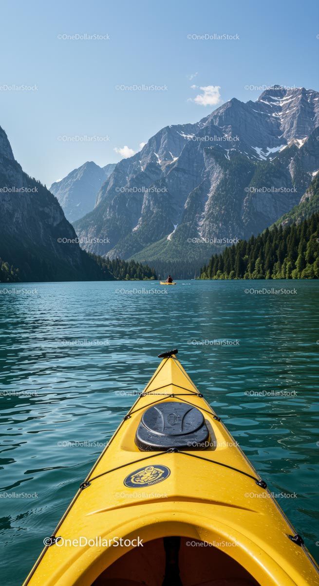 Kayak Adventure on Pristine Mountain Lake