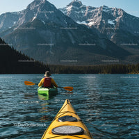 Kayaking Adventure on a Mountain Lake