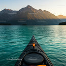 Kayak Exploration on Serene Mountain Lake at Sunrise