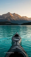 Kayaking Adventure on a Serene Mountain Lake Stock Photo Bundle preview 16
