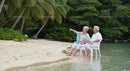 Senior Couple Enjoying a Tropical Beach Getaway