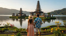 Couple Admiring Bali's Beautiful Water Temple