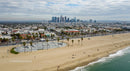 Los Angeles Skyline and Beachfront View