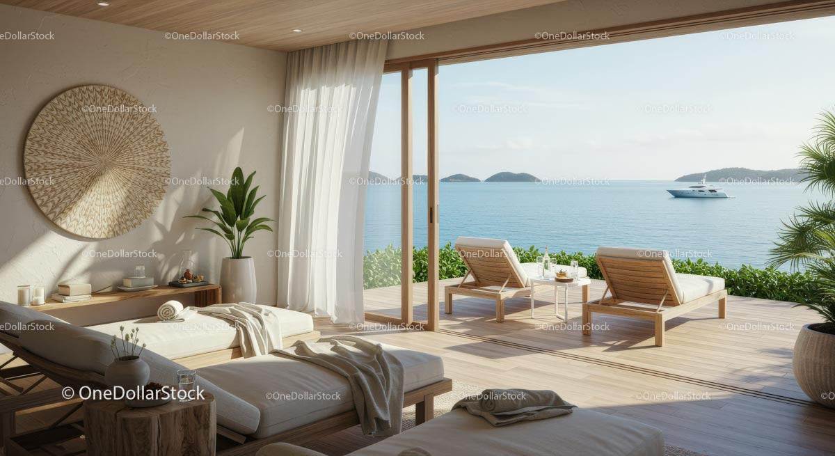 Luxury Ocean View Villa with Spacious Outdoor Terrace