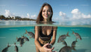 Woman Snorkeling in Crystal Clear Tropical Waters