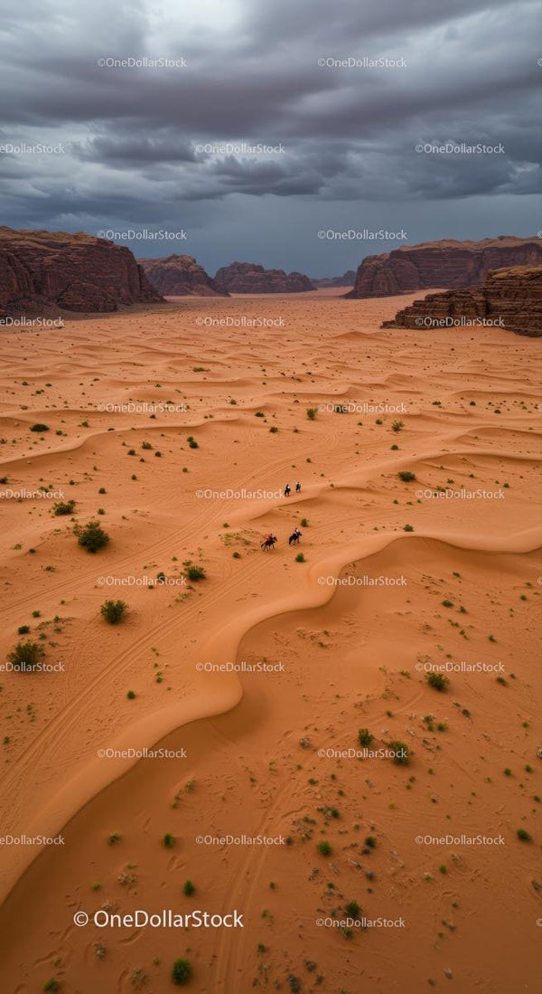 Przygoda Konna na Rozległych Piaszczystych Wydmach Wadi Rum