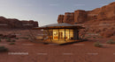 Luxurious Desert Glamping Tent at Sunset