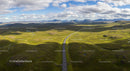 Wide Open Road Through Remote Green Plains
