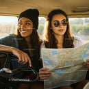 Two Friends Enjoying a Road Trip Adventure in a Van