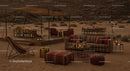 Desert Camp with Cozy Lounge and Stargazing Setup