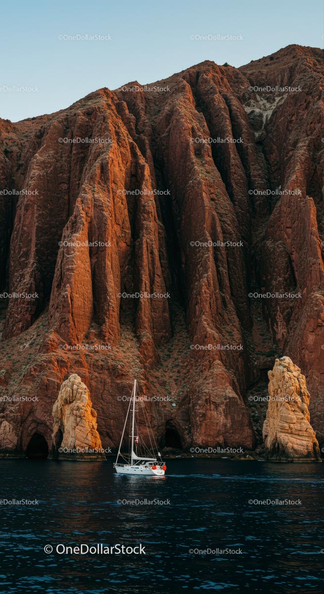 Sailing Adventures by Majestic Rugged Cliffs