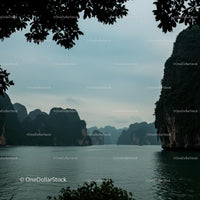 Scenic View of Limestone Cliffs and Tranquil Waters