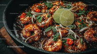 Spicy Shrimp Stir Fry with Fresh Lime and Herbs
