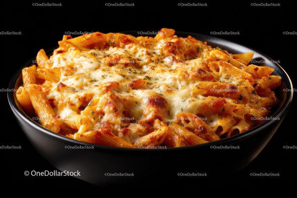 Golden Baked Penne Pasta with Melted Cheese