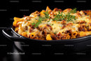 Cheesy Baked Penne Pasta with Fresh Herbs