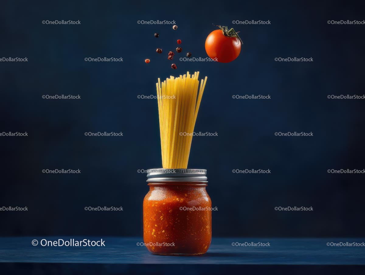 Spaghetti z pomidorami i pieprzem w kulinarnym wydaniu