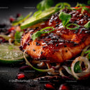 Delicious Grilled Salmon with Lime and Sesame Seeds